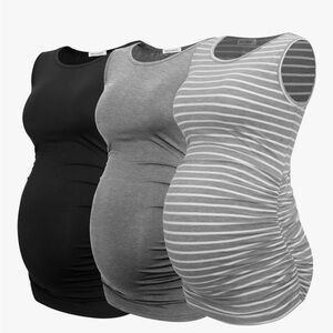 Maternity tank tops bundle of 3- medium